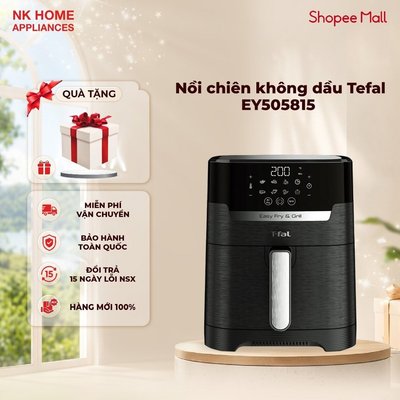Nồi chiên không dầu Tefal 2in1 Easy Fry & Grill Precision EY505815 4.2L - 1550W - BH 24 tháng