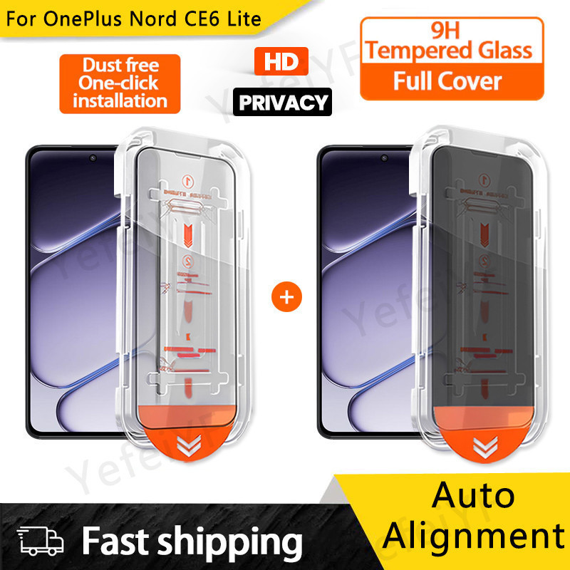 Dễ dàng cài đặt HD Privacy Chống gián điệp Kính cường lực bảo vệ màn hình cho OnePlus Nord CE6 Lite 