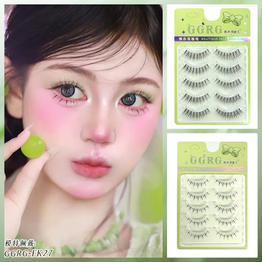 GGGG GRG Lông mi giả < L89 > Lông mi nhỏ dưới dày Giá cả phải chăng Thân trong suốt Thân mỏng Lông m