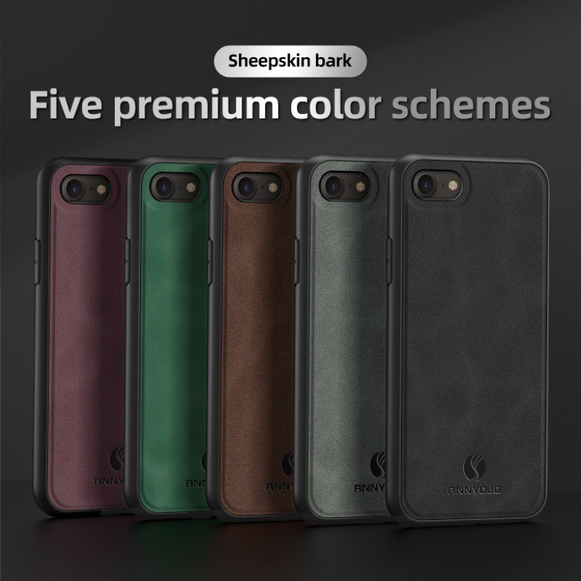 Mờ Trơn Cho iPhone 7 iPhone 8 Ốp điện thoại Tích Hợp Nam Châm Tấm Da PU Cứng Ốp điện thoại Mờ Cho iP
