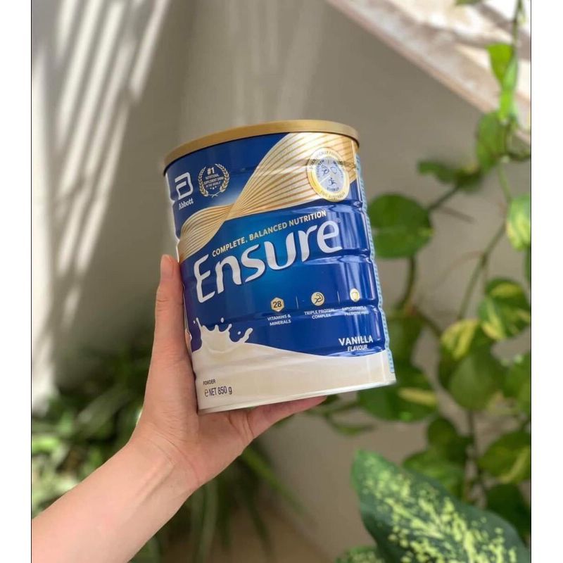 (date 2027) Sữa bột Ensure của Úc, lọ 850gr
