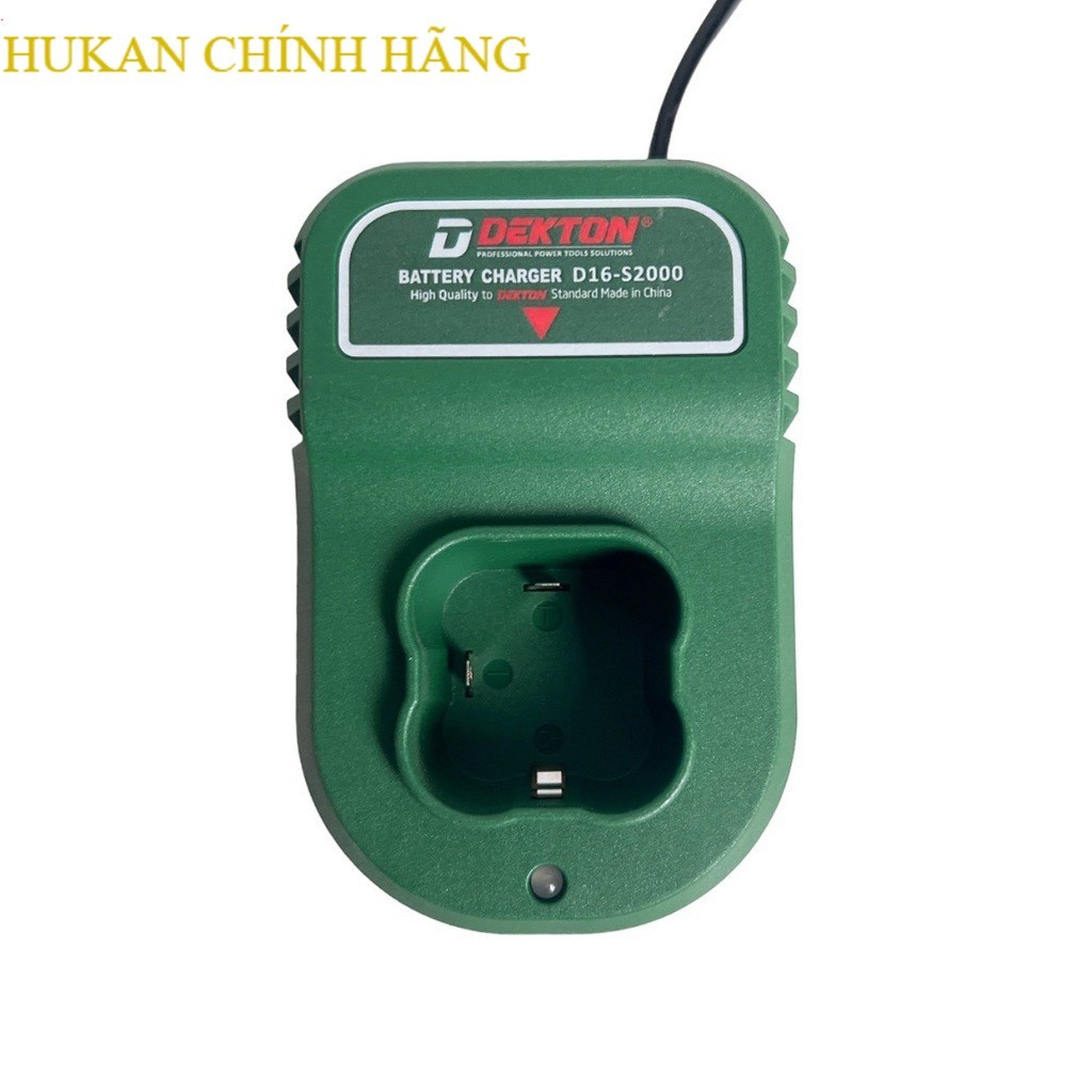 Sạc đế 16.8V DEKTON D16-S2000 cho pin hệ D16 Dekton / chính hãng HUKAN CHÍNH HÃNG