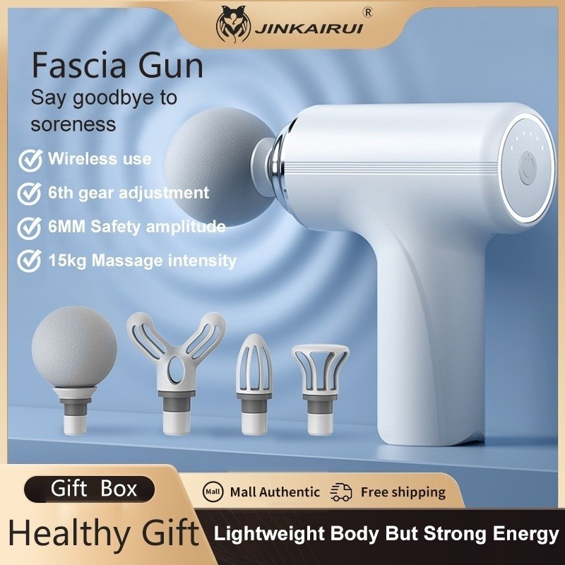 [SG Stock]Jinkairui Mini Massage Gun Vibration Massager Deep Muscle Relax Professional Fascial Gun f