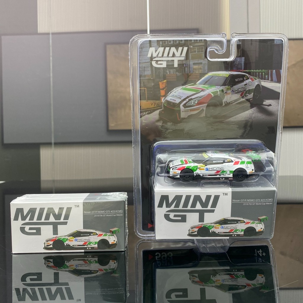 MINIGT 1: 64 #593 GTR NISMO GT3 #23号 Mẫu xe hợp kim