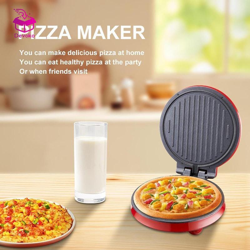 Máy Làm Bánh Pizza Calzone Maker Hộ Gia Đình Nhỏ Gọn Chắc Chắn Chống Dính Điện Pizza Lò Nướng Tự Chế Cho Nhà Bếp Gia Đình Pizza Bánh Pancakes Crepes