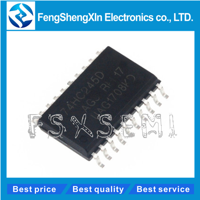 100 Cái / lốc 74HC245D SOP-20 74HC245 SN74HC245DWR 7.2MM Bộ Thu Phát Xe Buýt Không Đảo Ngược 3 Bang