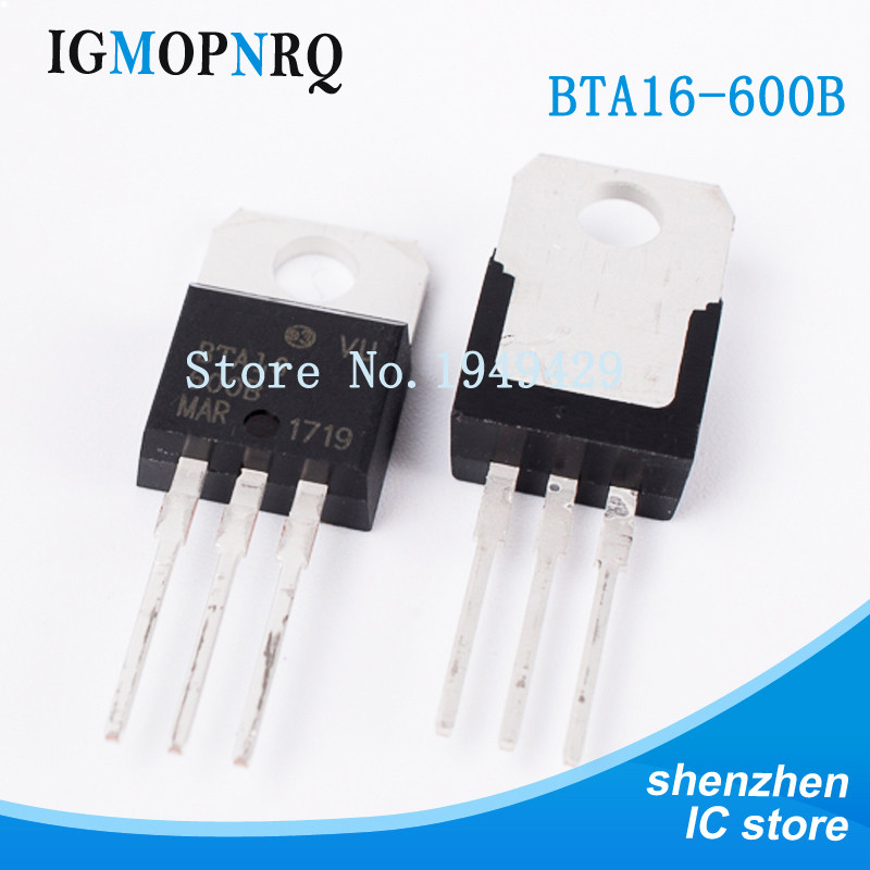 10 Cái / lốc BTA16-600B TO-220 BTA16-600 BTA16 Triac 16 Amp 600 Volt Mới
