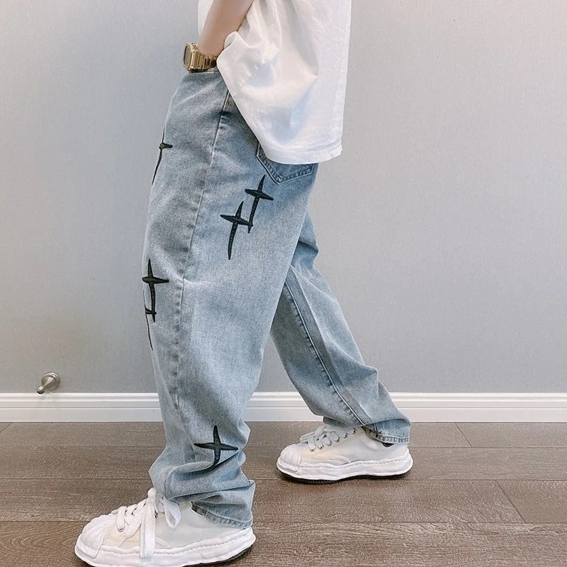 Quần jean nam Quần chở hàng Dạo phố Baggy Quần nam Y2K