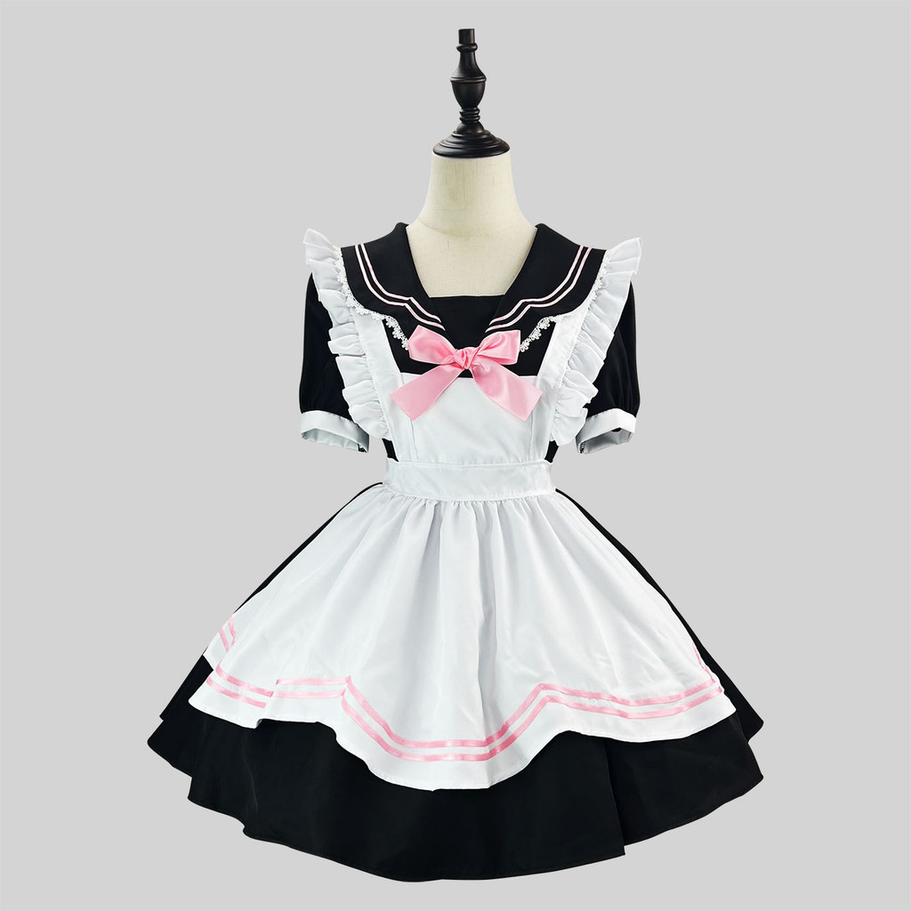 Sản phẩm mới: Trang phục hầu gái cổ thủy thủ JK Nhật Bản, trang phục cosplay hầu gái thủy thủ mèo