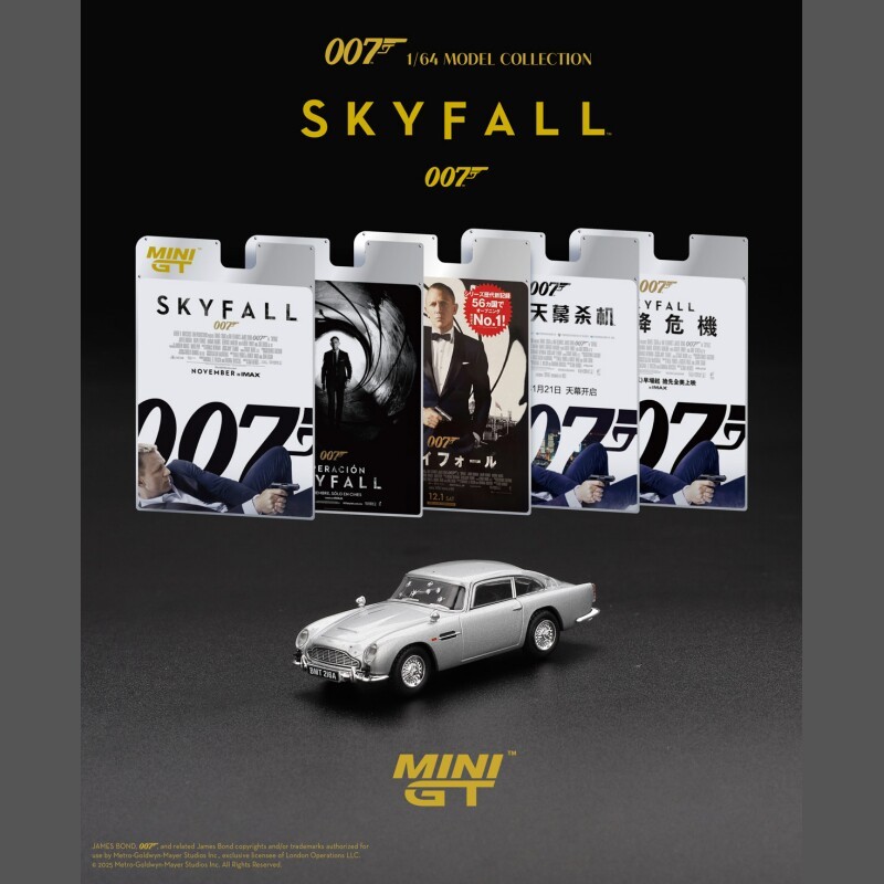 MINI GT 1: 64 Aston Martin DB5 Skyfall 007 Series Xe Hợp Kim Mẫu 913