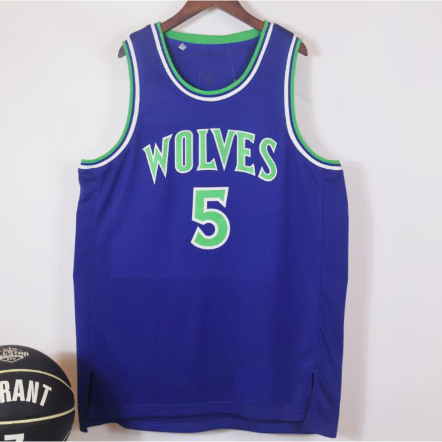 [Hot pressed] Minnesota Timberwolves No.5 Edwards Basketball Jersey City Edition Jersey