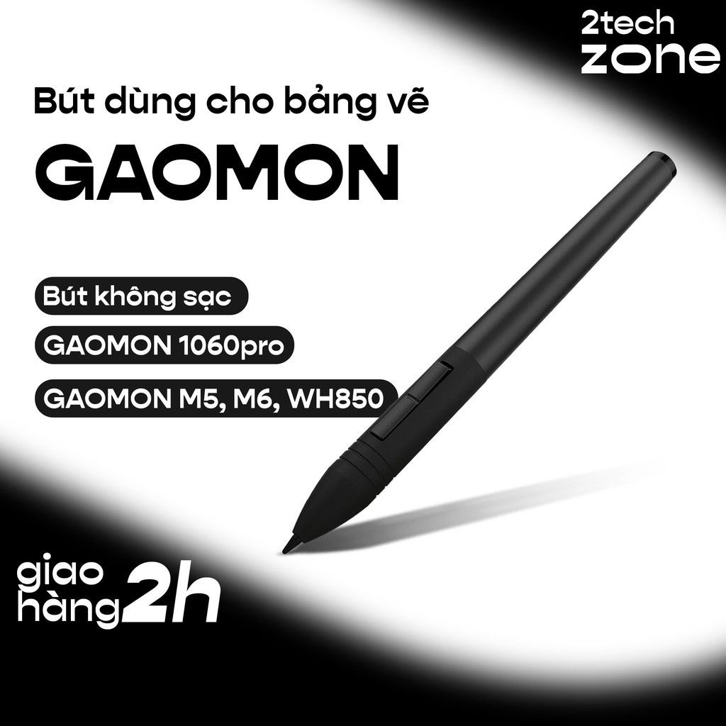 Bút Cảm Ứng PW102 Dùng Cho Bảng Vẽ Gaomon 1060Pro/M5/M6/WH850 Không Cần Sạc Thay Thế Chính Hãng