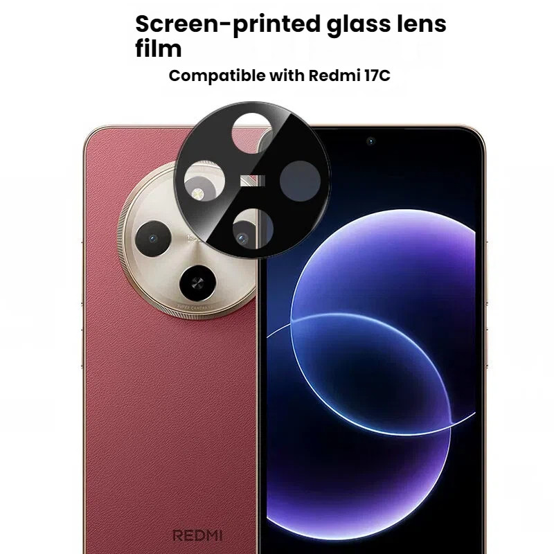 Kính cường lực in lụa đen cho Redmi 13C 14C 15 15C 15C 15C 15C Phiên bản EU 17C HD Chống ma chống tr