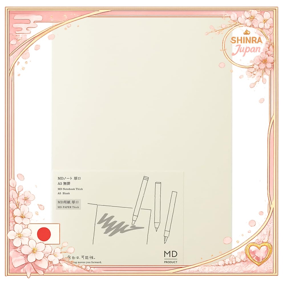 《Direct From Japan》  DESIGNPHIL MIDORI MD Notebook Thick Plain A 15394006From Japan to Everyone 《SHI