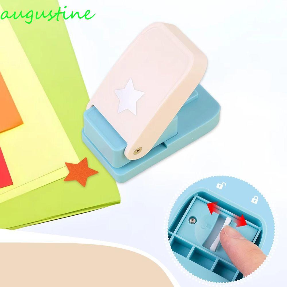 AUGUSTINE Stamp Border Punch, Stamp Shape Hole Puncher Dập Nổi Máy, Văn Phòng Phẩm Tiết Kiệm Nhân Cô