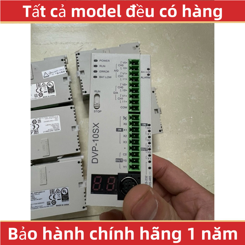 điện công nghiệp PLC Delta DVP10SX11T 4in 2out trans, 2AI 2AO
