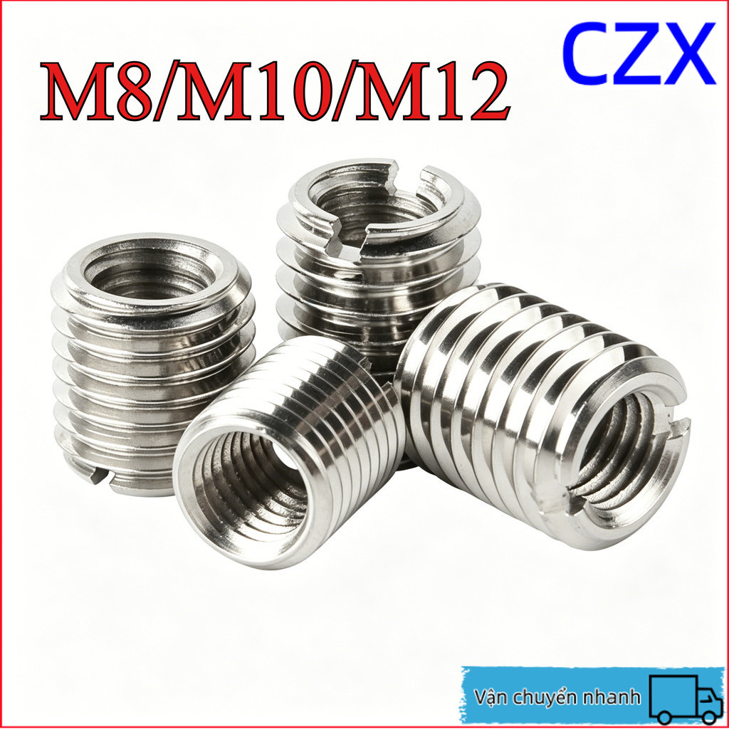 Ren cấy Inox 304 M8/M10/M12/sơmi sắt cấy ren đủ【CZX2】