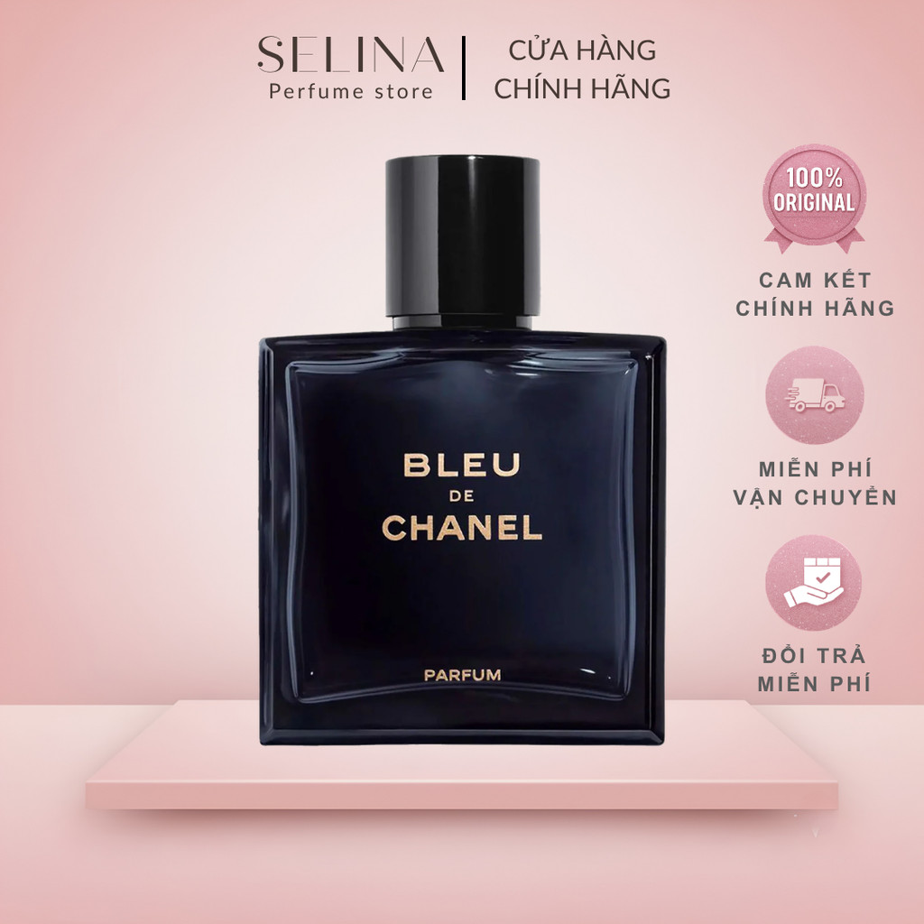 [Chính hãng] Nước Hoa Nam 100ml Chanel Bleu De Chanel Parfum (Chữ Vàng) Nam Tính, Ấm Áp, Gợi Cảm