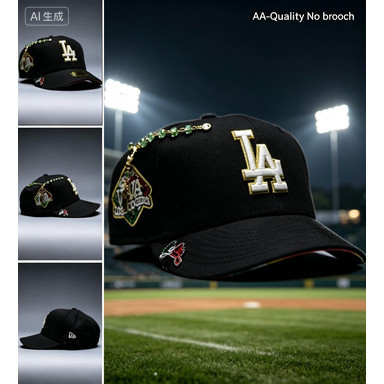 Phiên bản cổ điểnAA- NEW ERA 9FIFTY BLACK LOS ANGELES DODGERS Mũ bóng chày có thể điều chỉnh "VIVA L