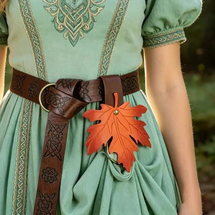 Thắt lưng lá phong giả da Elf Druid