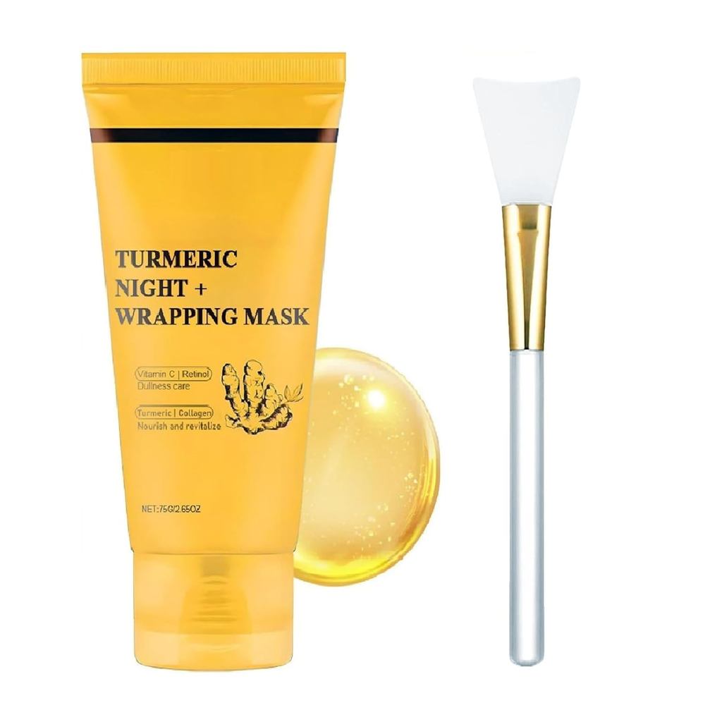 TurmericKojicAcidOvernightMask, DeepNourishMisturing & FirmingPeelOffingCollagenTurmericFaceMask. (1