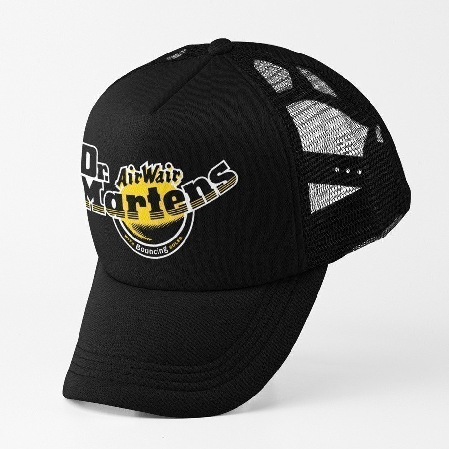 Dr. fashion 2026 Martens Trucker Cap Topi Snapback Dây đeo có thể điều chỉnh