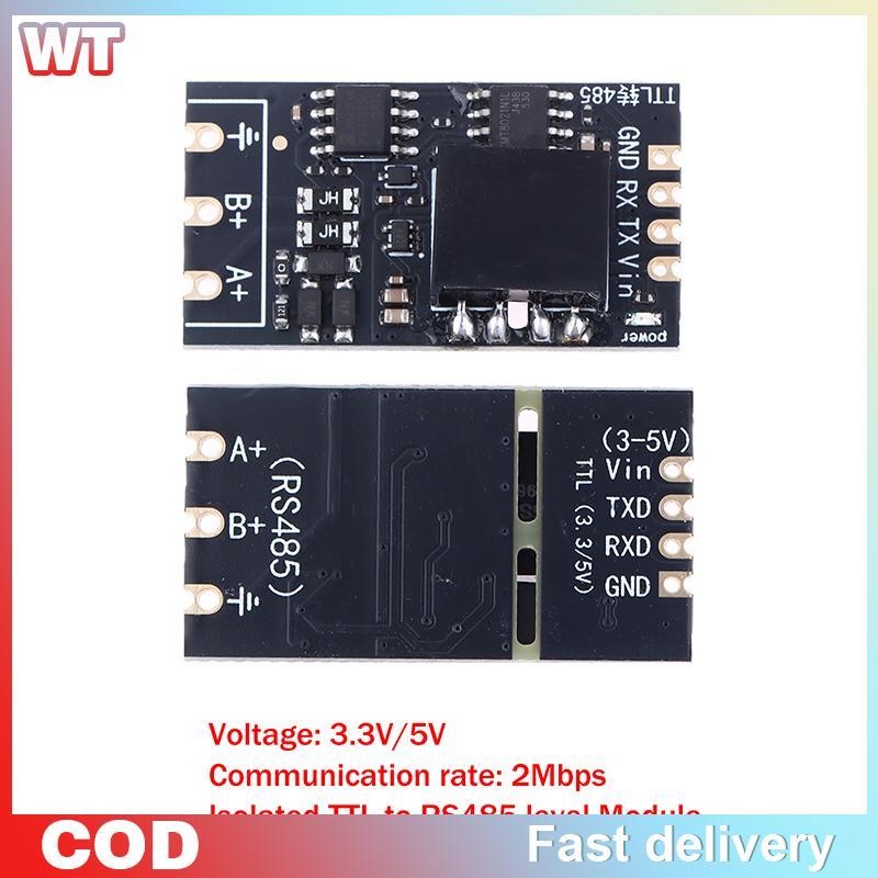 [WT] 1 / 2 Cái Mô-đun bảng cấp TTL sang RS485 cách ly nối tiếp Tự động đảo ngược tốc độ cao 2Mbps Cá
