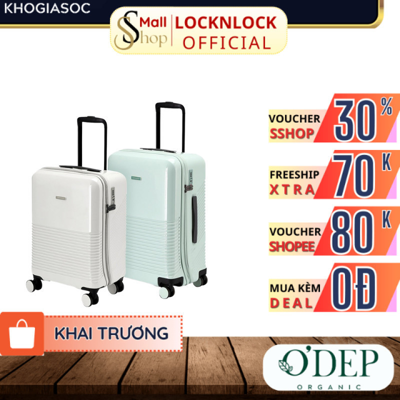 Vali du lịch LocknLock Unbalance Travel Zone khóa TSA, nhựa ABS PC bánh xe đôi xoay 360 độ LTZ901 LT