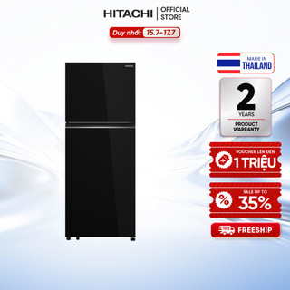 [MIỄN PHÍ GIAO HN HCM]Tủ lạnh Hitachi Grand Carbon HRTN6408SAGBKVN 2 cửa 374L ngăn đông trên đá tự động xuất xứ Thái Lan