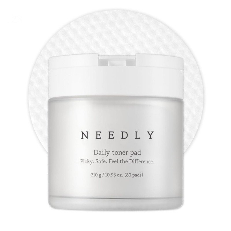 Miếng lót tẩy tế bào chết hàng ngày Needly Daily Toner Pad I cho mặt với BHA & PHA (80 miếng), Dưỡng