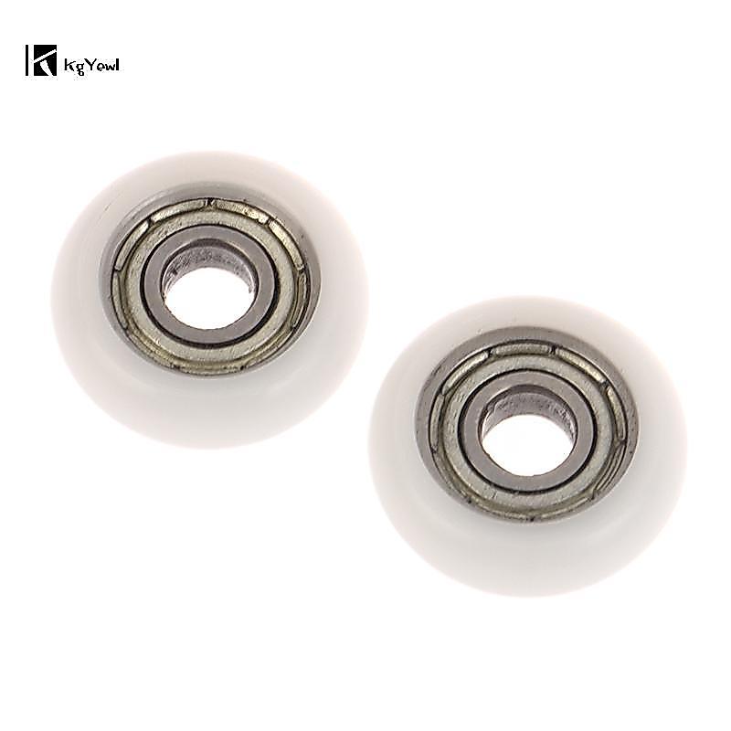 KgYewl 2 Chiếc 695ZZ 5x18x6mm POM Nylon Vòng Loại Con Lăn Bánh Xe POM Bọc 695ZZ Mang Ròng Rọc Bánh X