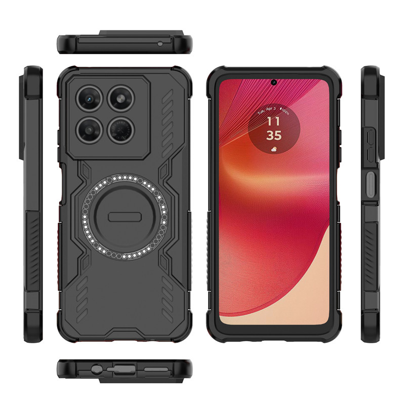 Ốp Lưng Cho Motorola Moto G37 Power G47 G06 G05 G75 5G ELVEV Wing Shielo Case PC Cứng + TPU Mềm Sạc 