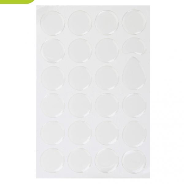 Miếng dán mái vòm Epoxy 200 mảnh, Chấm Epoxy, Dán nhựa Epoxy, Trong suốt, 1 inch