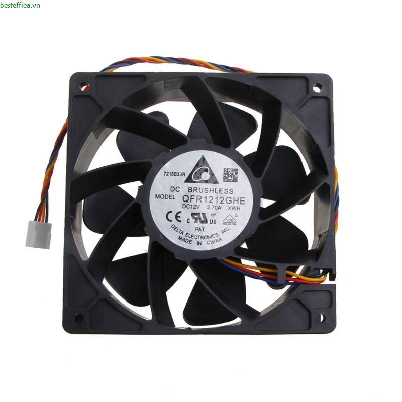 Beste Server Vòng bi kép 12x12x3 8cm 12V 2 7A DC Ống xả làm mát không chổi than