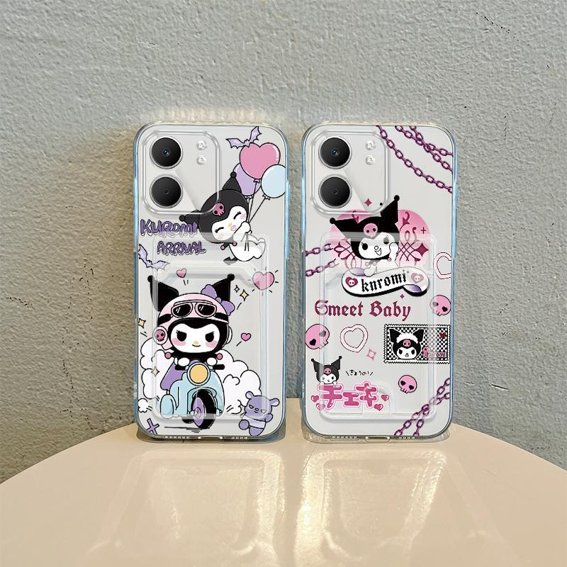 Hộp đựng thẻ cho OPPO A5X A6X A6 A6 Pro 4G Kuromi Clear Case