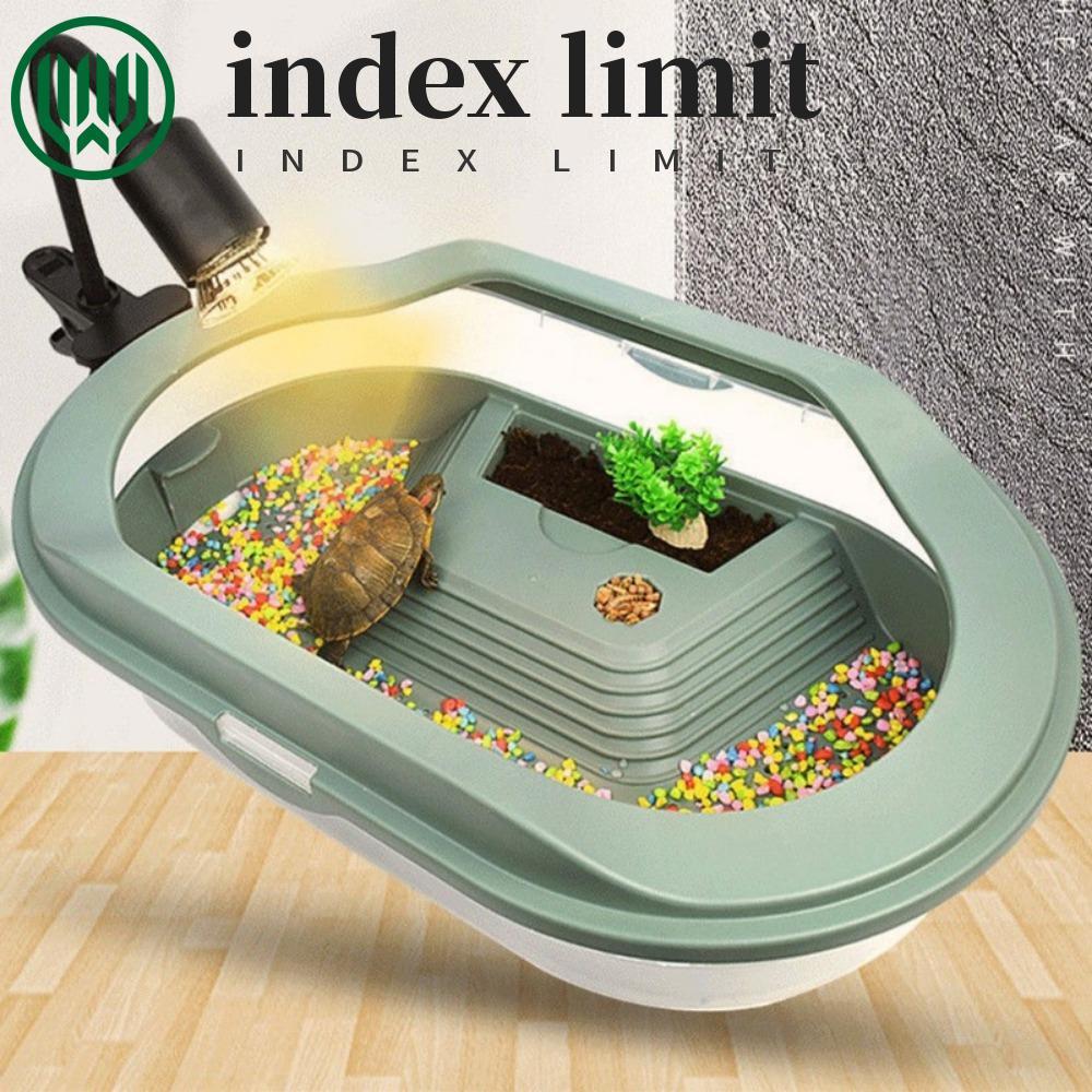  index limit INDEX LIMIT Bể Rùa Đa Năng 1 Phụ Kiện Thú Cưng Nhỏ Có Đảo Basking Hộp Ăn Rùa Có Thể Thá