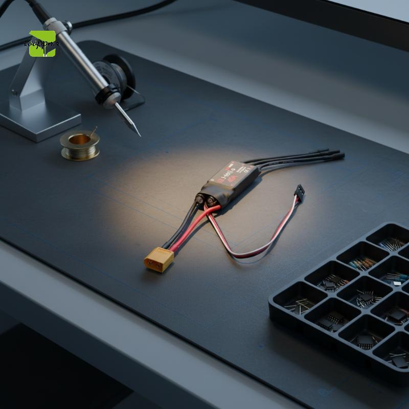 Tooppnn 1 chiếc ESC không chổi than 2-4S BEC ESC HV không chổi than hai chiều ESC 30A 40A cho thuyền