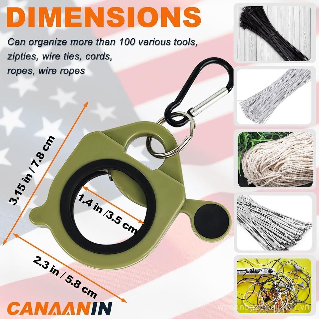 Zip Tie Holder Cable Tie Holder Organizer Tổ chức lưu trữ hiệu quả an toàn di động cho Tradie Bits C
