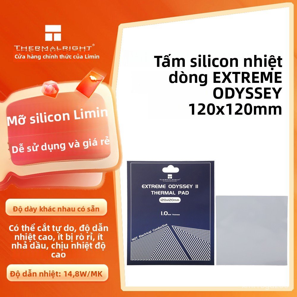 Miếng tản nhiệt silicon Thermalright EOII PAD 120x120 cho laptop và VRAM dẫn nhiệt cực tốt siêu bền 