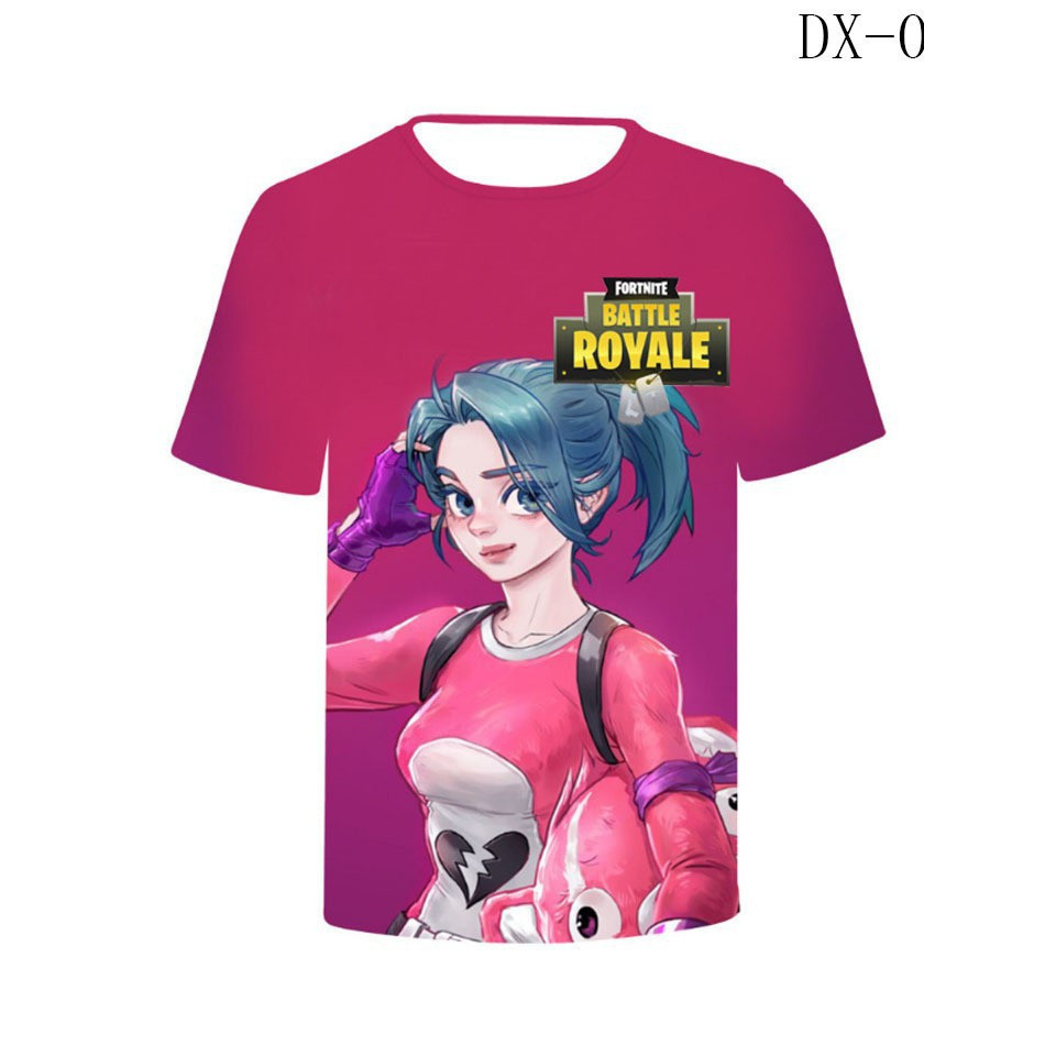 2025 Phong Cách Mới Phong Cách Mùa Hè Fortnite Đêm 3D Áo Thun Amazon Fortnite Thể Thao Cổ Tròn Áo Th