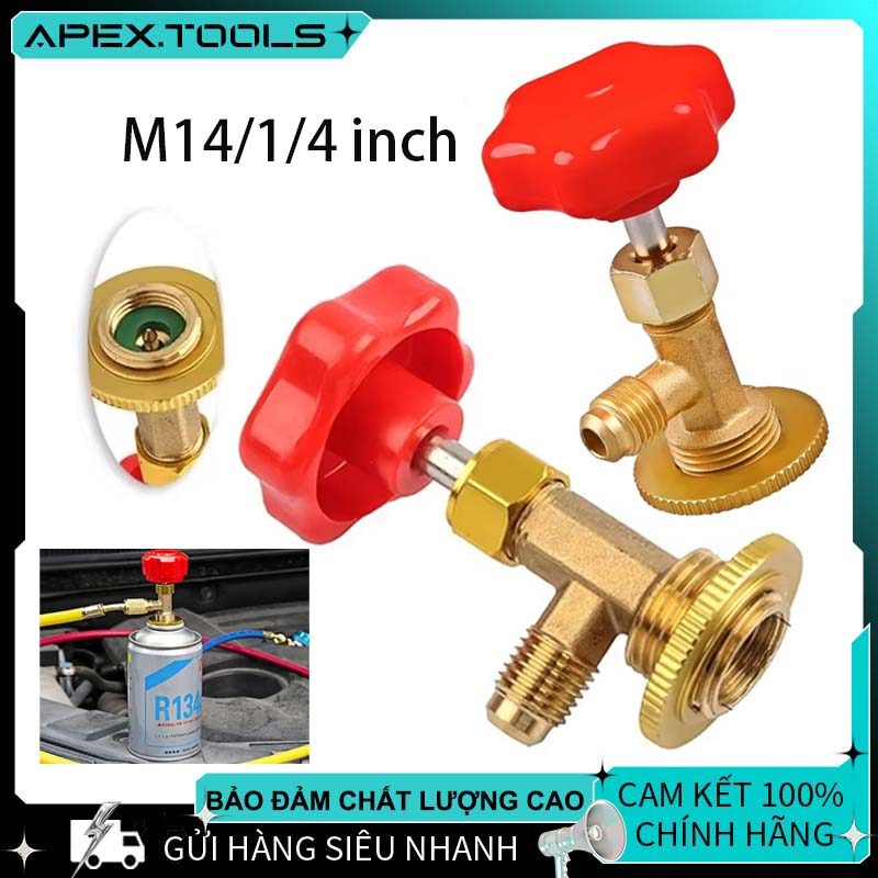 Van Mở Khóa Gas Lon Huangsen CT-339 Van Nạp Gas Lạnh R134A R410 Dụng Cụ Sửa Máy Lạnh (Chọn Đúng Loại