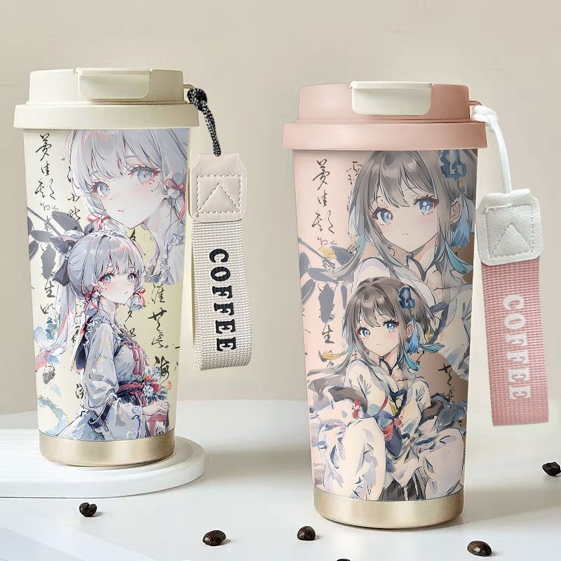 Genshin Impact / Genshin Impact Genshin Impact / Thermos Cup Đồ uống đôi mùa hè / Dssd