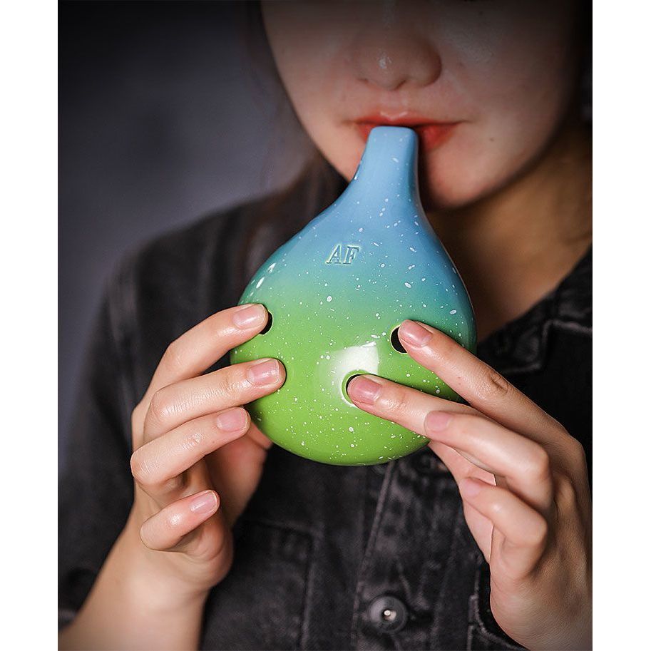 Ocarina 6 lỗ giọng F A gốm thiên văn cổ phong chuyên nghiệp