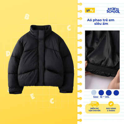 Áo Phao YODY Kid Cổ Dựng Chần Bông Siêu Ấm TRA - KCPJ25F030