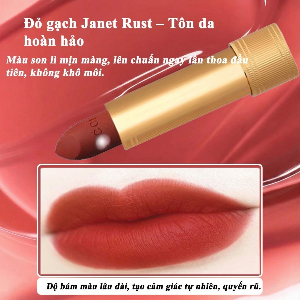Chính hãng  - Son thỏi lì mịn GC về màu 25,500,505,208,Full Box Túi