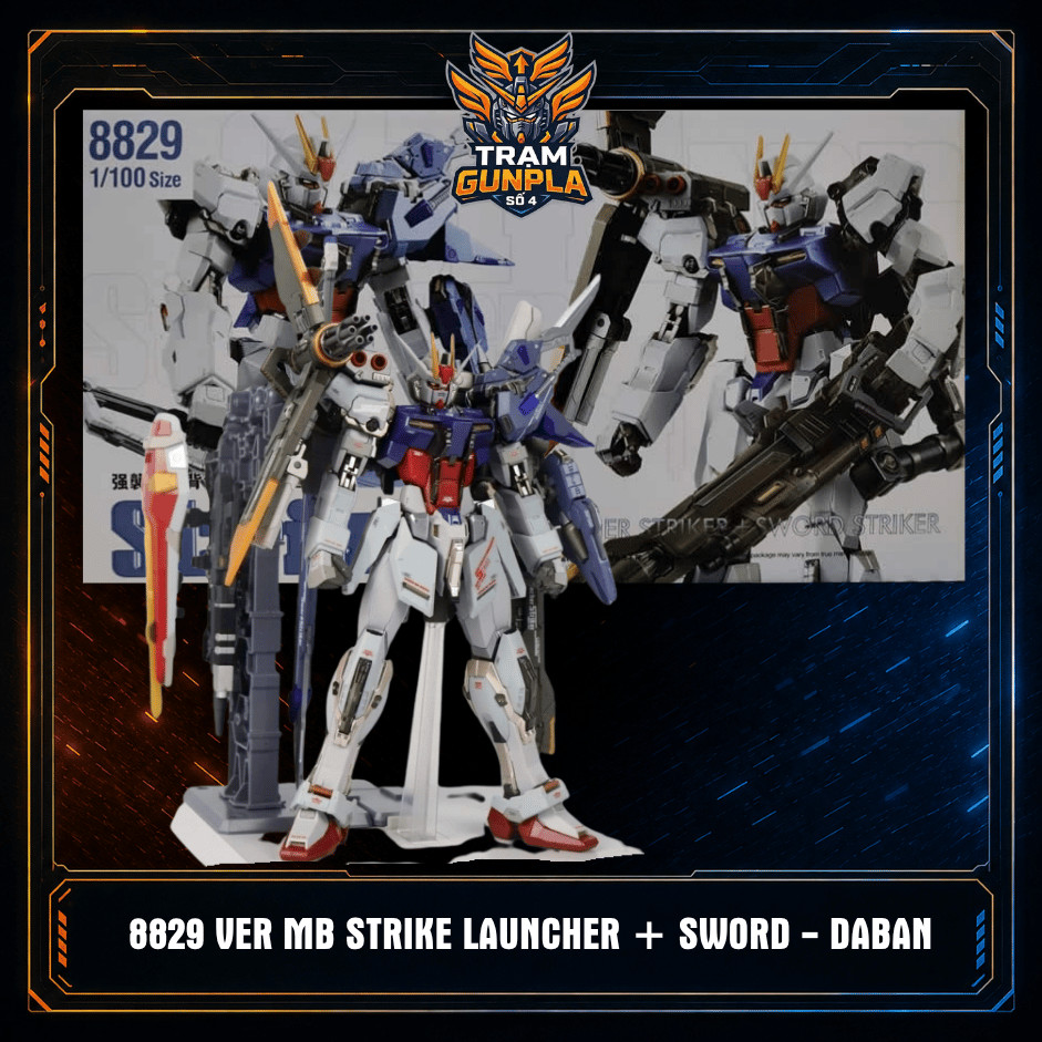 CÓ SẴN - Mô hình lắp ráp DABAN 8829 Strike Launcher + Sword ver MB (tặng kèm base, Decal nước)