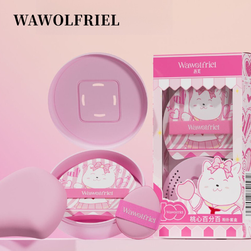 ✨WAWOLFRIEL Puff Peach Heart Marshmallow Girl 'S Heart No