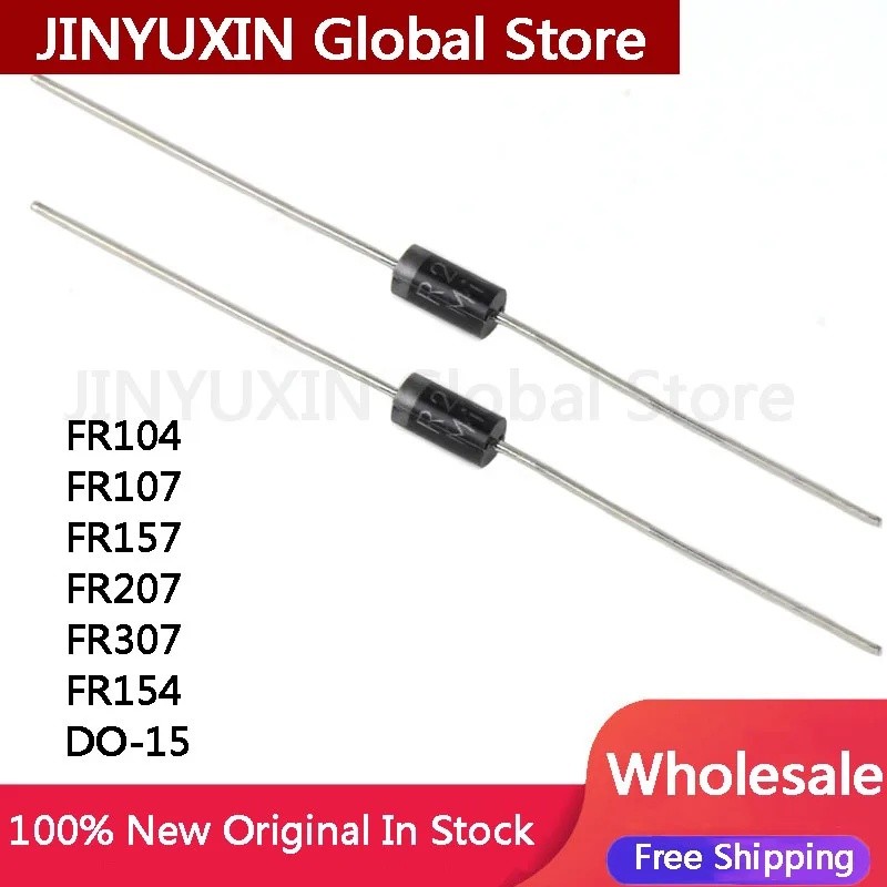 10 Chiếc FR104 FR107 FR157 FR207 FR257 FR307 FR607 FR608 DO-41 IC Chip Bán Buôn