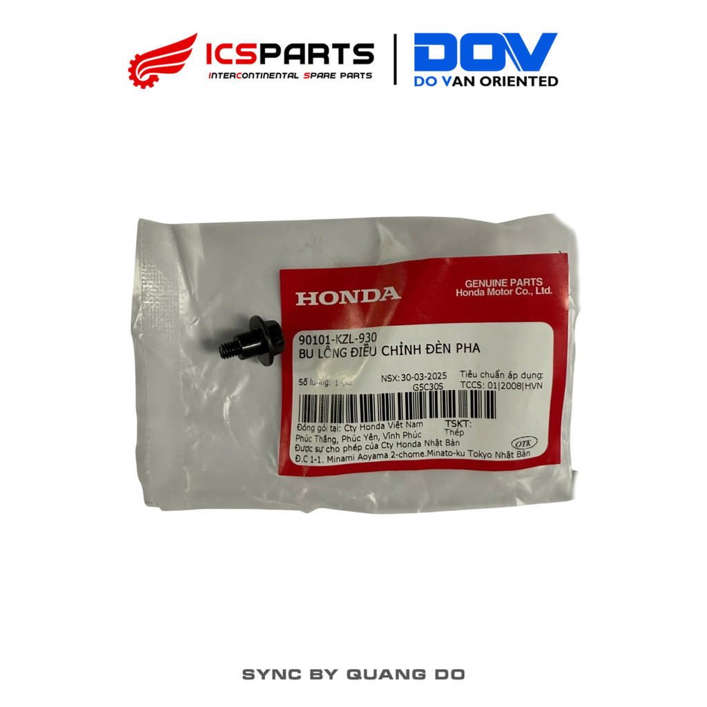 Bu Lông Điều Chỉnh Đèn Pha HONDA Lead, Vision, Wave 110, Winner 150 (90101KZL930)