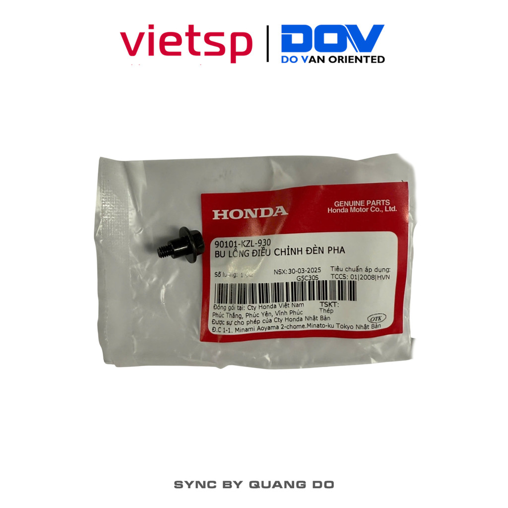Bu Lông Điều Chỉnh Đèn Pha HONDA Lead, Vision, Wave 110, Winner 150 (90101KZL930)